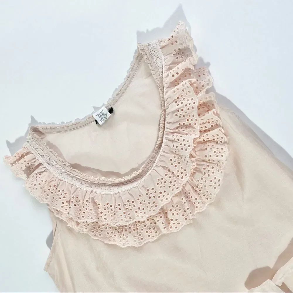 J. Crew blush ruffle tunic - Picture 8 of 9